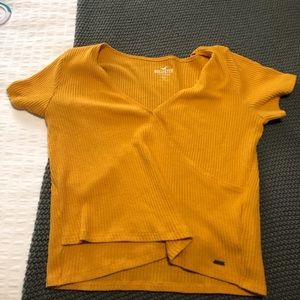 Yellow hollister top